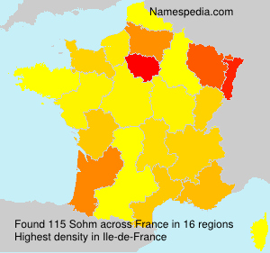 Surname Sohm in France Surname Sohm in France