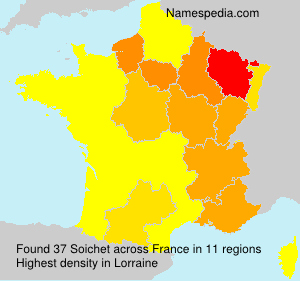 Surname Soichet in France Surname Soichet in France