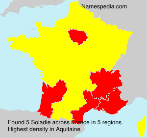Surname Soladie in France Surname Soladie in France