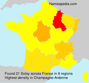 Surname Solay in France Surname Solay in France