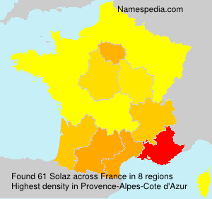 Surname Solaz in France Surname Solaz in France