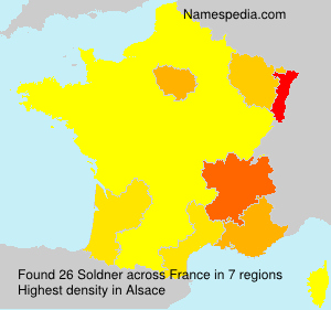 Surname Soldner in France Surname Soldner in France