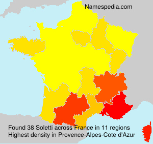 Surname Soletti in France Surname Soletti in France