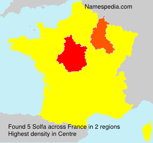 Surname Solfa in France Surname Solfa in France