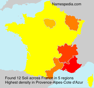 Surname Soli in France Surname Soli in France