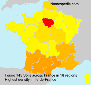 Surname Solis in France Surname Solis in France