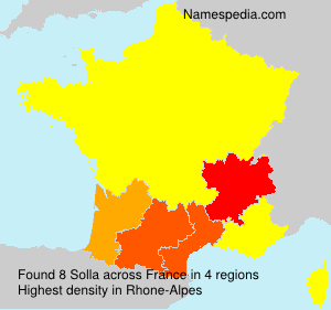 Surname Solla in France Surname Solla in France