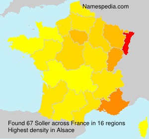 Surname Soller in France Surname Soller in France
