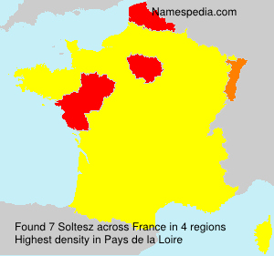 Surname Soltesz in France Surname Soltesz in France