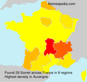 Surname Somet in France Surname Somet in France