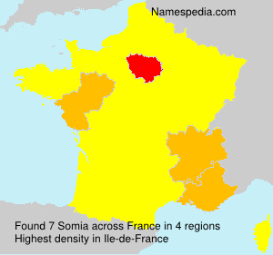 Surname Somia in France