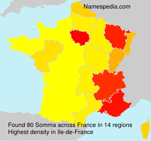 Surname Somma in France Surname Somma in France