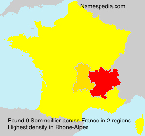 Surname Sommeillier in France Surname Sommeillier in France