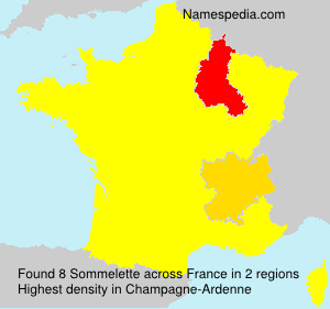 Surname Sommelette in France Surname Sommelette in France