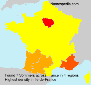 Surname Sommers in France Surname Sommers in France
