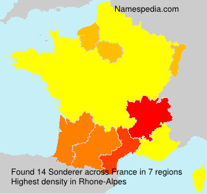 Surname Sonderer in France Surname Sonderer in France