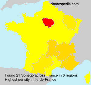 Surname Sonego in France Surname Sonego in France