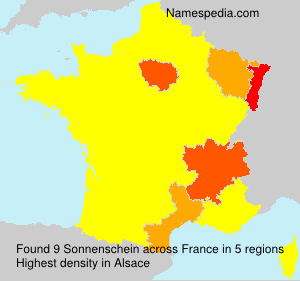 Surname Sonnenschein in France Surname Sonnenschein in France
