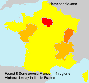 Surname Sono in France Surname Sono in France