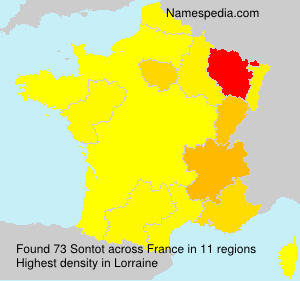 Surname Sontot in France Surname Sontot in France