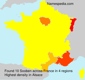 Surname Sooben in France Surname Sooben in France