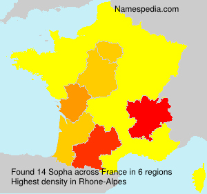 Surname Sopha in France Surname Sopha in France