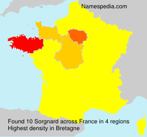 Surname Sorgnard in France Surname Sorgnard in France