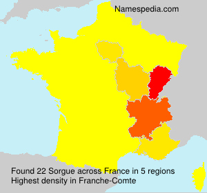 Surname Sorgue in France Surname Sorgue in France