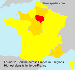 Surname Sorkine in France Surname Sorkine in France