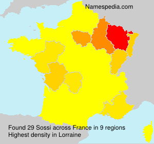 Surname Sossi in France Surname Sossi in France