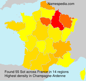 Surname Sot in France Surname Sot in France