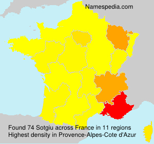 Surname Sotgiu in France Surname Sotgiu in France