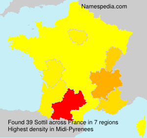 Surname Sottil in France Surname Sottil in France