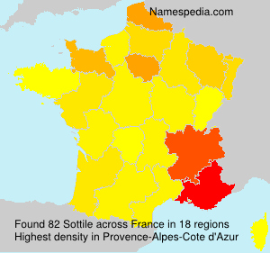 Surname Sottile in France Surname Sottile in France