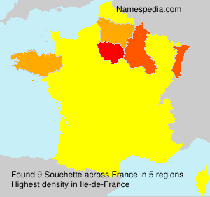 Surname Souchette in France
