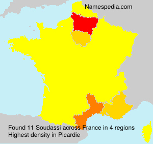 Surname Soudassi in France Surname Soudassi in France