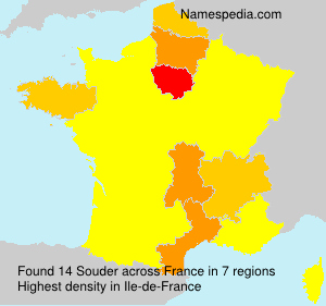 Surname Souder in France Surname Souder in France