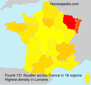 Surname Soudier in France Surname Soudier in France