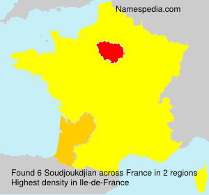 Surname Soudjoukdjian in France Surname Soudjoukdjian in France