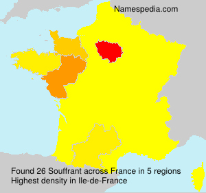 Surname Souffrant in France Surname Souffrant in France