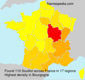 Surname Souillot in France Surname Souillot in France