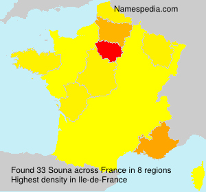 Surname Souna in France Surname Souna in France
