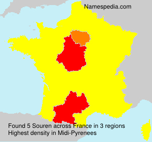 Surname Souren in France Surname Souren in France