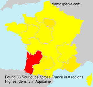 Surname Sourigues in France Surname Sourigues in France