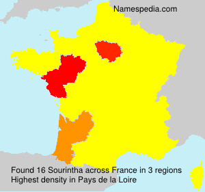 Surname Sourintha in France Surname Sourintha in France