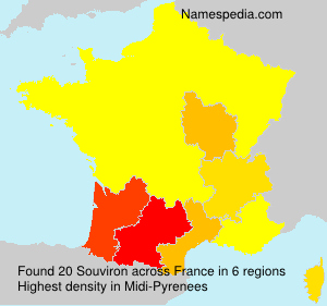 Surname Souviron in France Surname Souviron in France