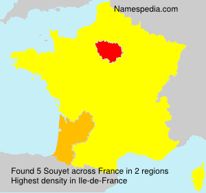 Surname Souyet in France