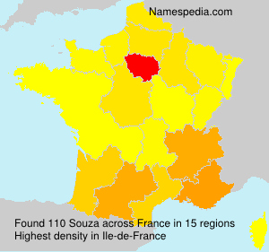 Surname Souza in France Surname Souza in France