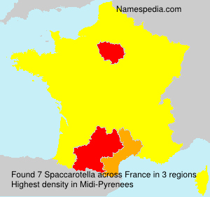Surname Spaccarotella in France Surname Spaccarotella in France