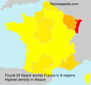 Surname Spack in France Surname Spack in France